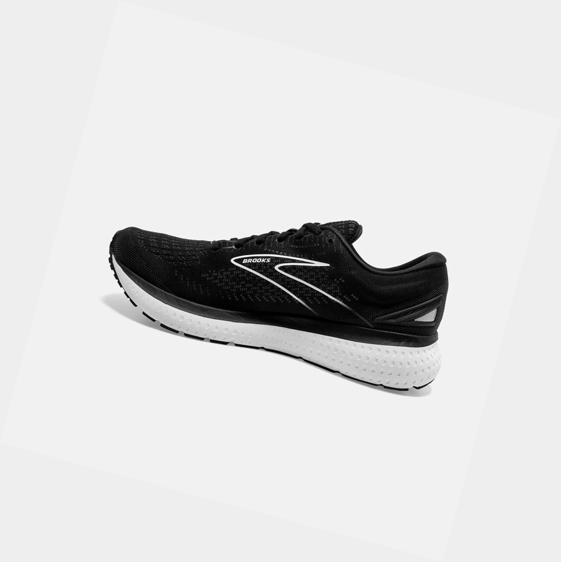 Chaussures Running Route Brooks Glycerin 19 Femme Noir Blanche | GNCX43096