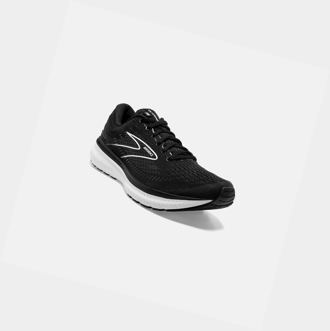 Chaussures Running Route Brooks Glycerin 19 Femme Noir Blanche | GNCX43096