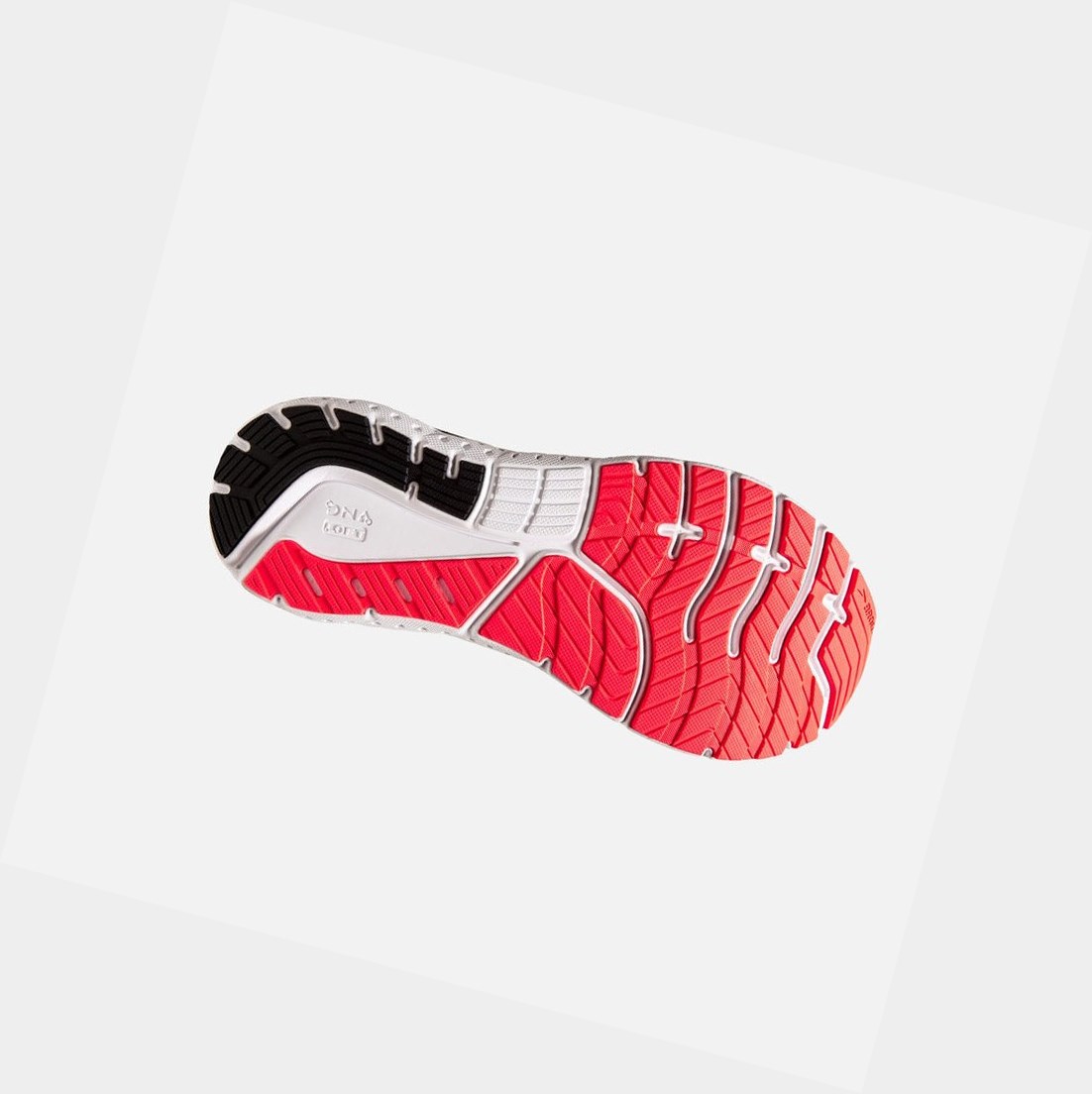 Chaussures Running Route Brooks Glycerin 18 Femme Corail Blanche | HBVY34157