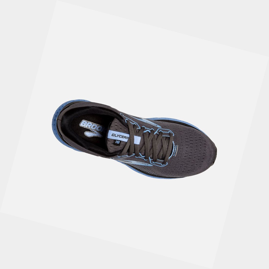 Chaussures Running Route Brooks Glycerin 18 Femme Noir | JQIN98362