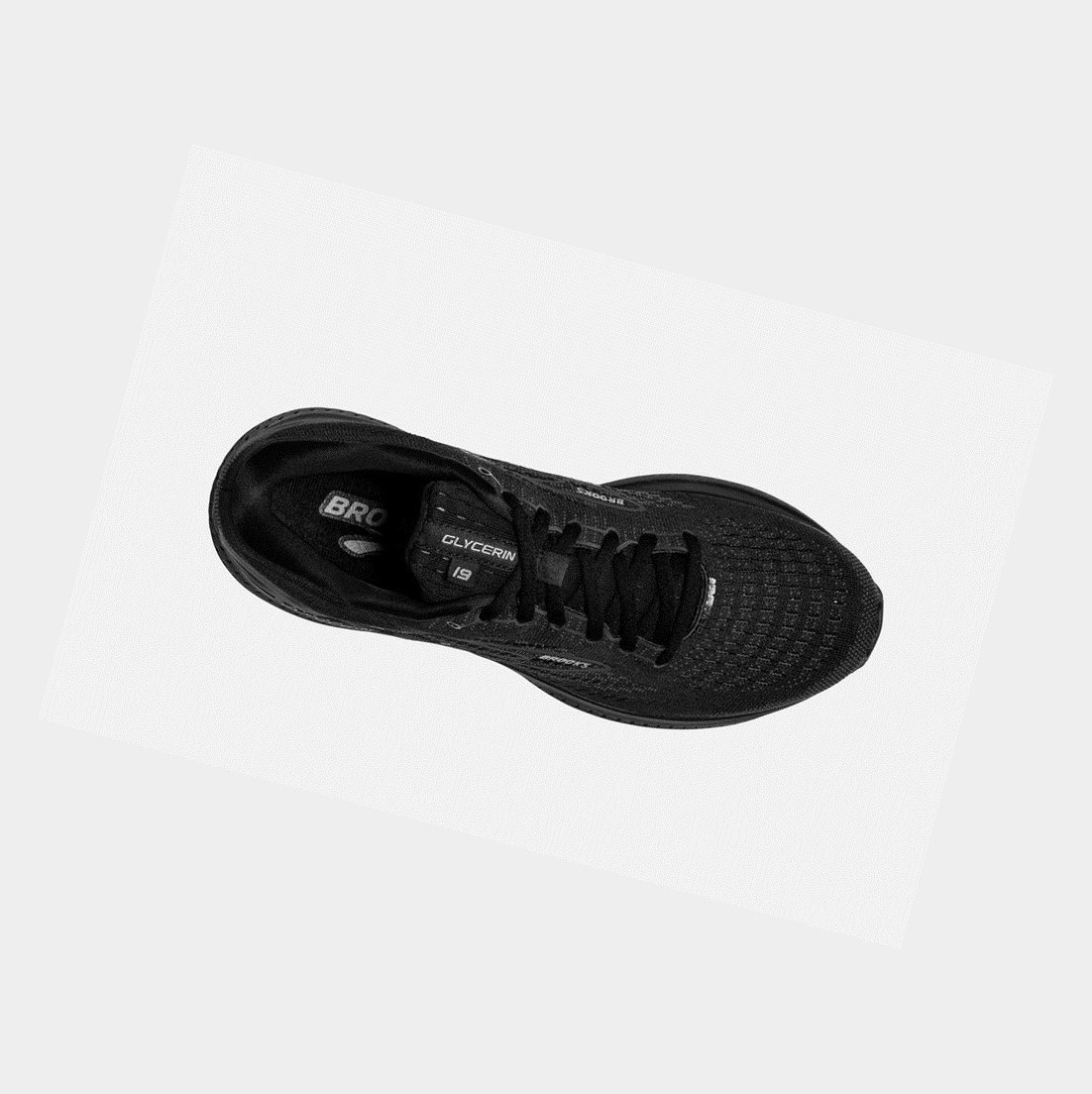 Chaussures Running Route Brooks Glycerin 19 Femme Noir | JUQP26473