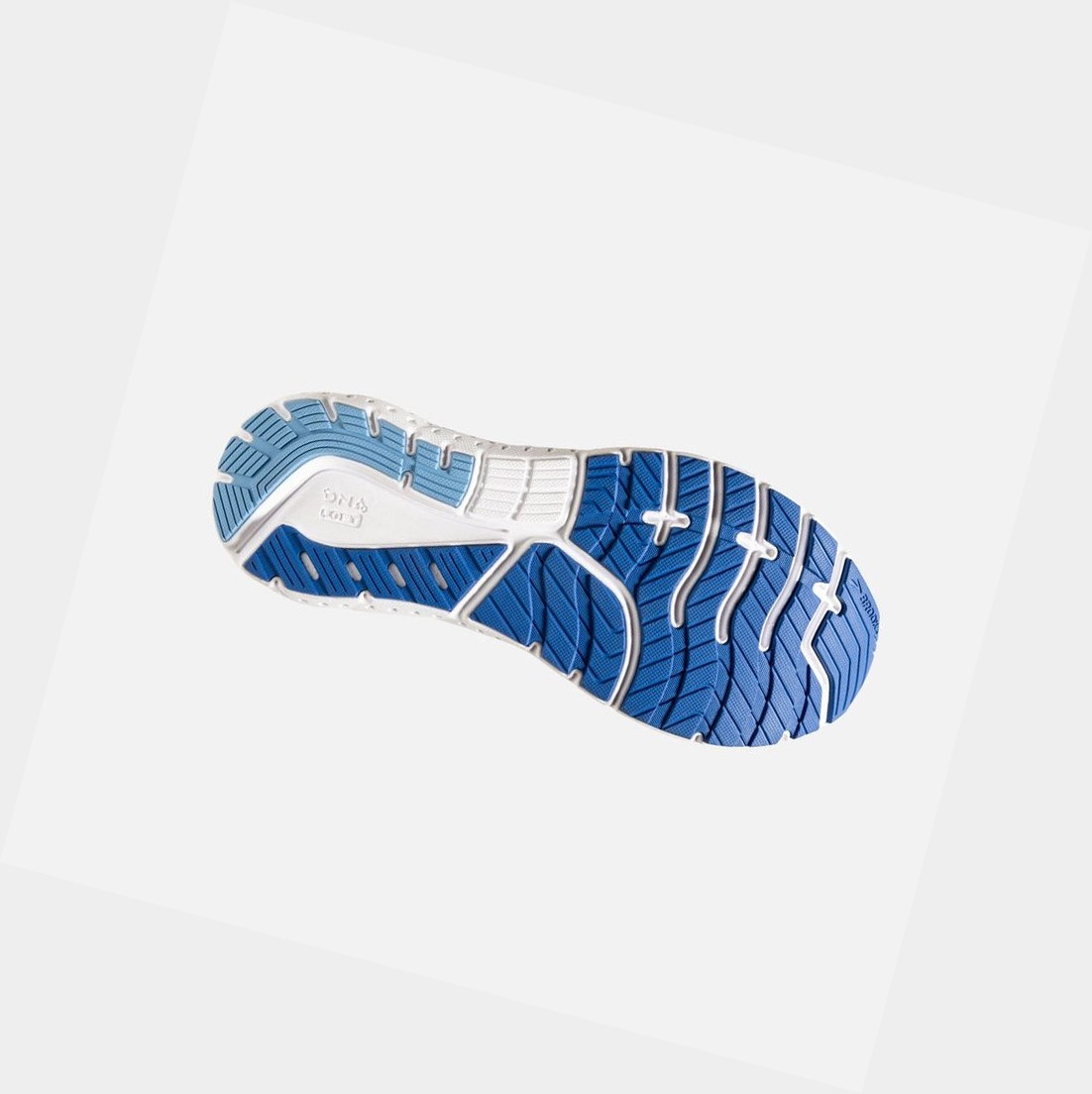 Chaussures Running Route Brooks Glycerin 18 Femme Bleu Doré | KGBI61879