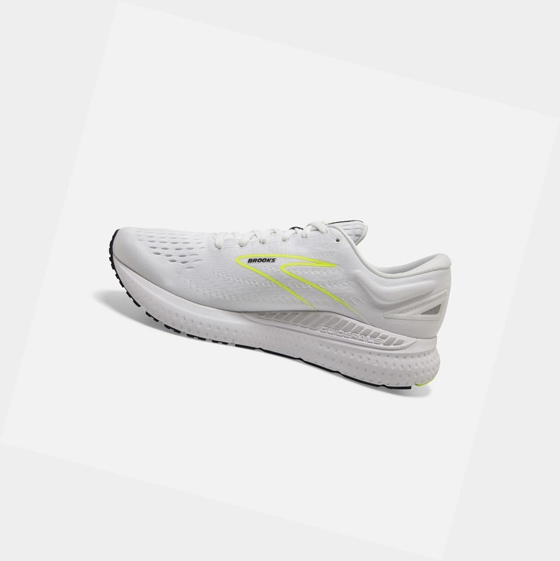Chaussures Running Route Brooks Glycerin GTS 19 Homme Blanche Noir | NPZG91584