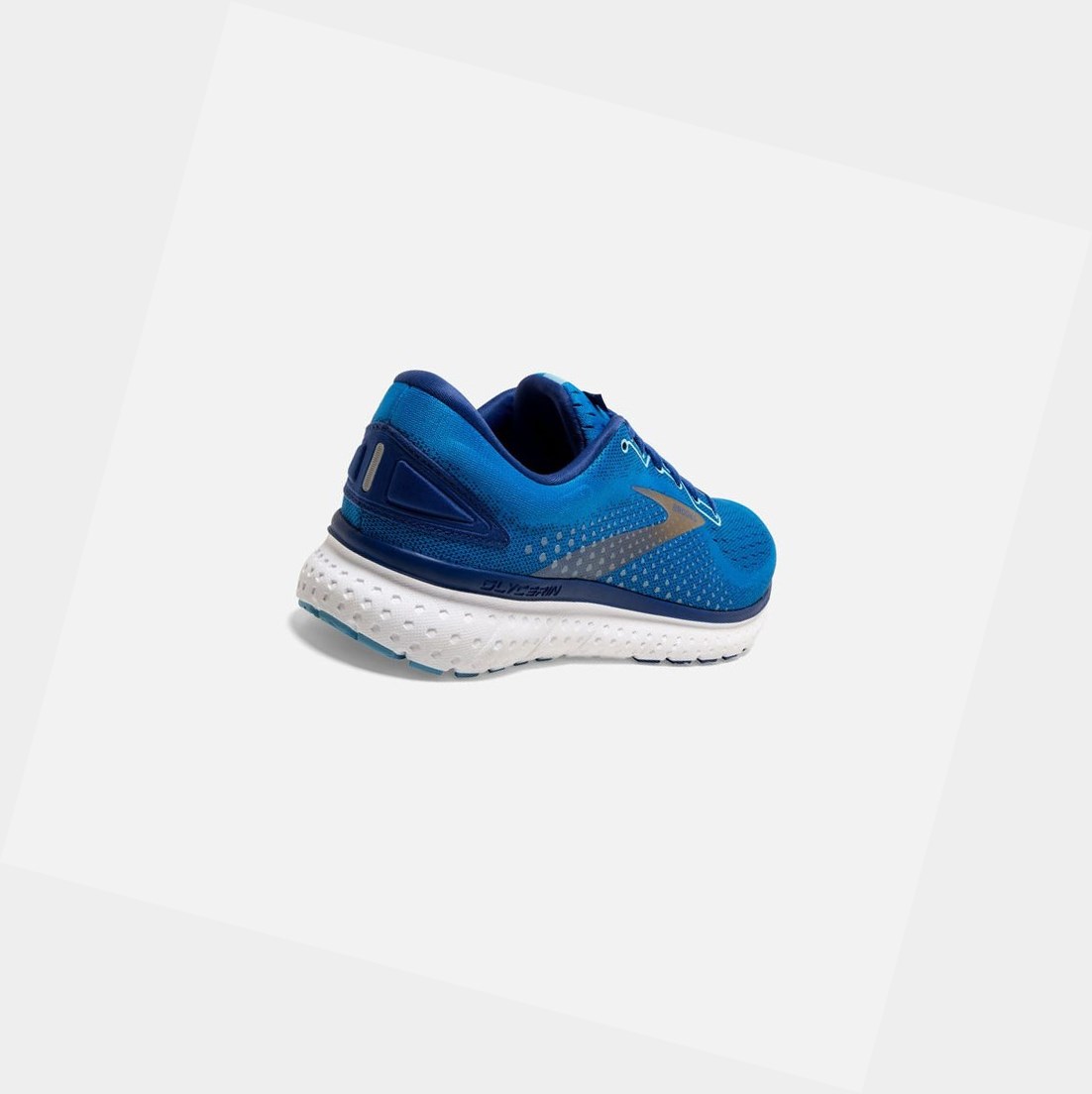 Chaussures Running Route Brooks Glycerin 18 Homme Bleu Doré | PAOI65374