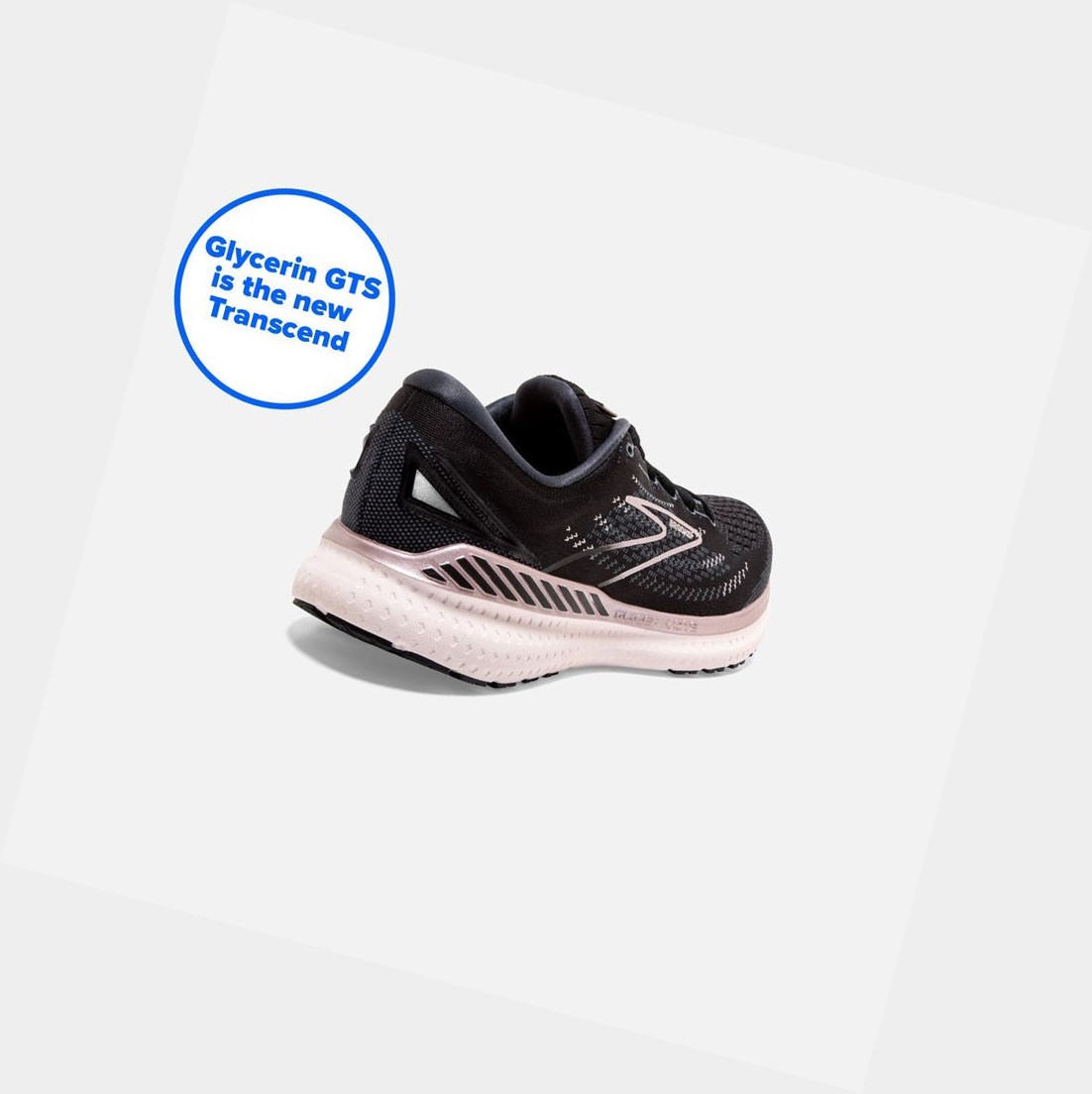 Chaussures Running Route Brooks Glycerin GTS 19 Femme Noir | SKHA74625