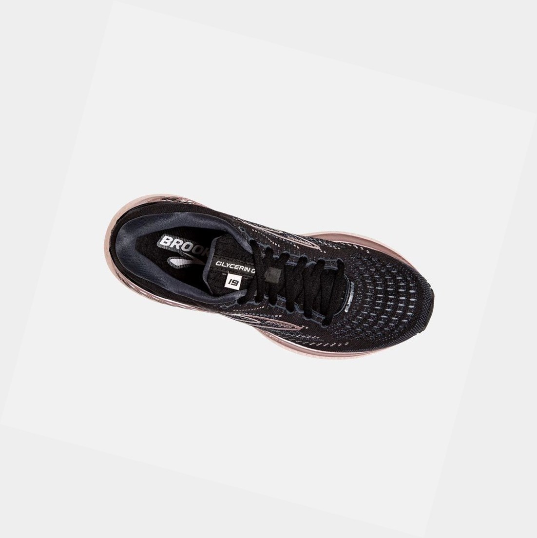 Chaussures Running Route Brooks Glycerin GTS 19 Femme Noir | SKHA74625