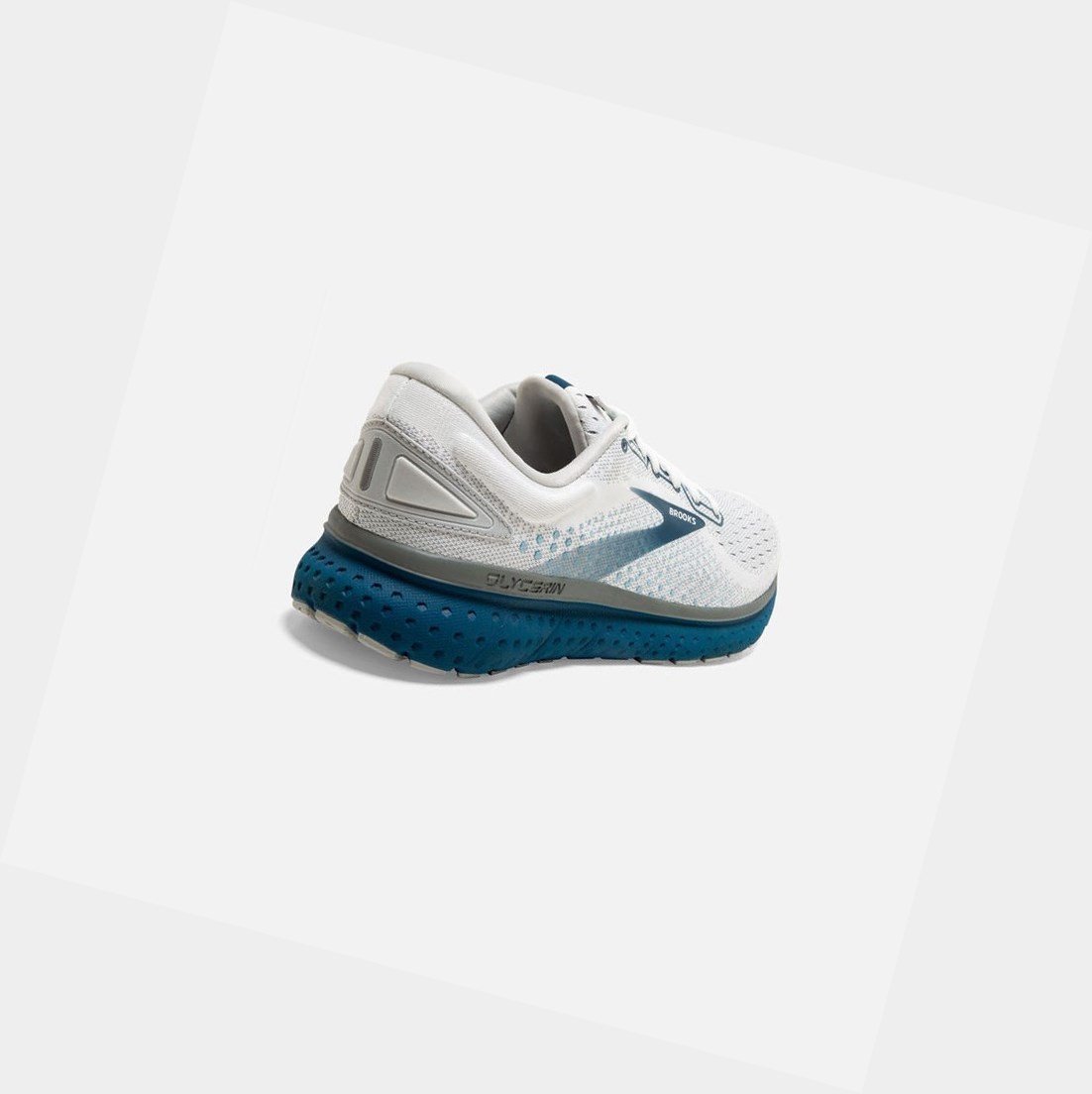 Chaussures Running Route Brooks Glycerin 18 Homme Blanche Grise | TEKF53198