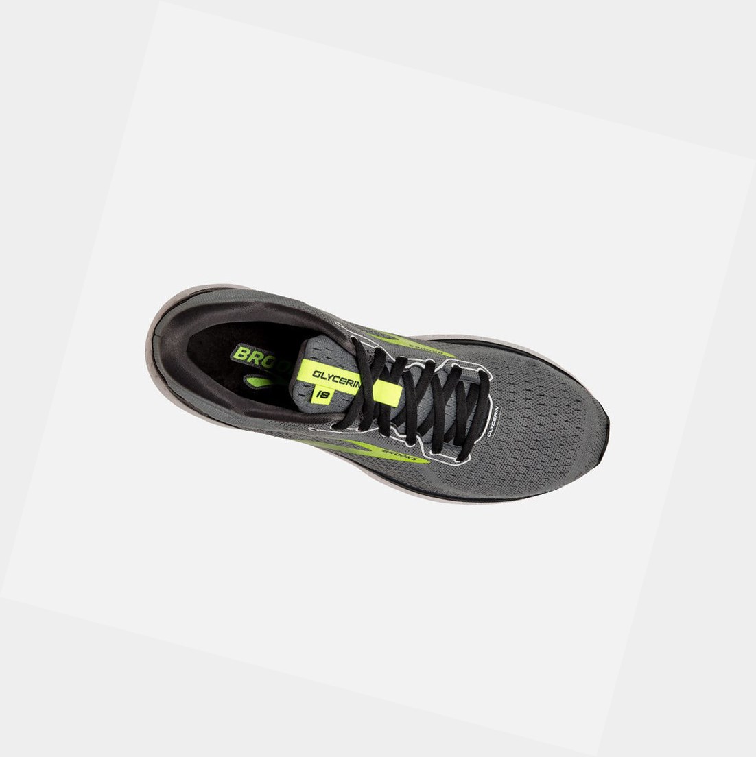 Chaussures Running Route Brooks Glycerin 18 Homme Grise | TFRI59021