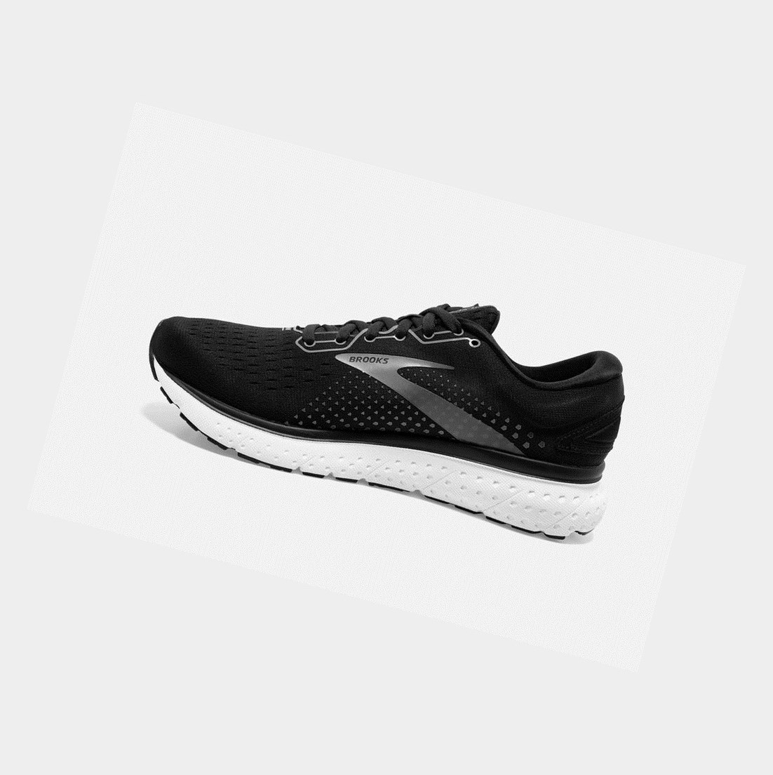 Chaussures Running Route Brooks Glycerin 18 Homme Noir Blanche | TVJI09514