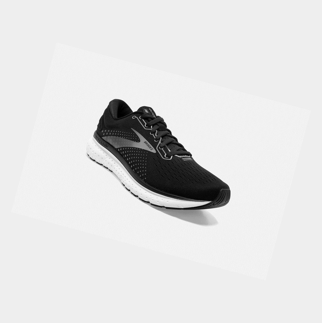 Chaussures Running Route Brooks Glycerin 18 Homme Noir Blanche | TVJI09514