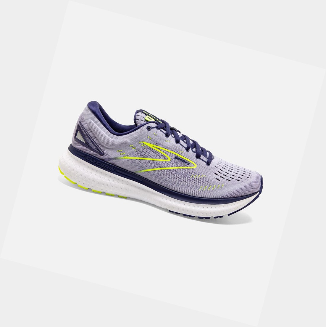 Chaussures Running Route Brooks Glycerin 19 Femme Lavande Bleu | WGZU79180