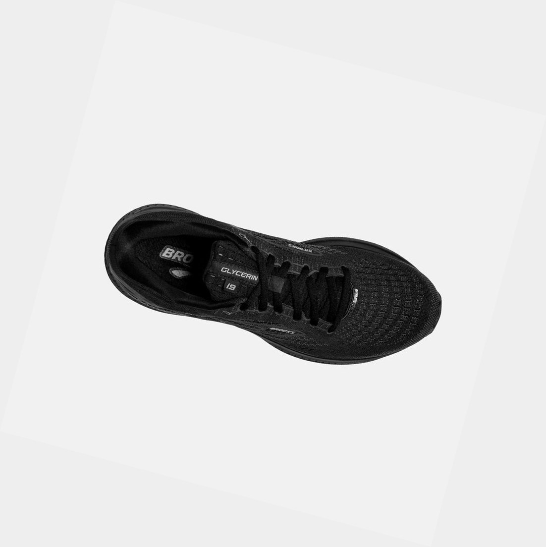 Chaussures Running Route Brooks Glycerin 19 Homme Noir | YCDF28914