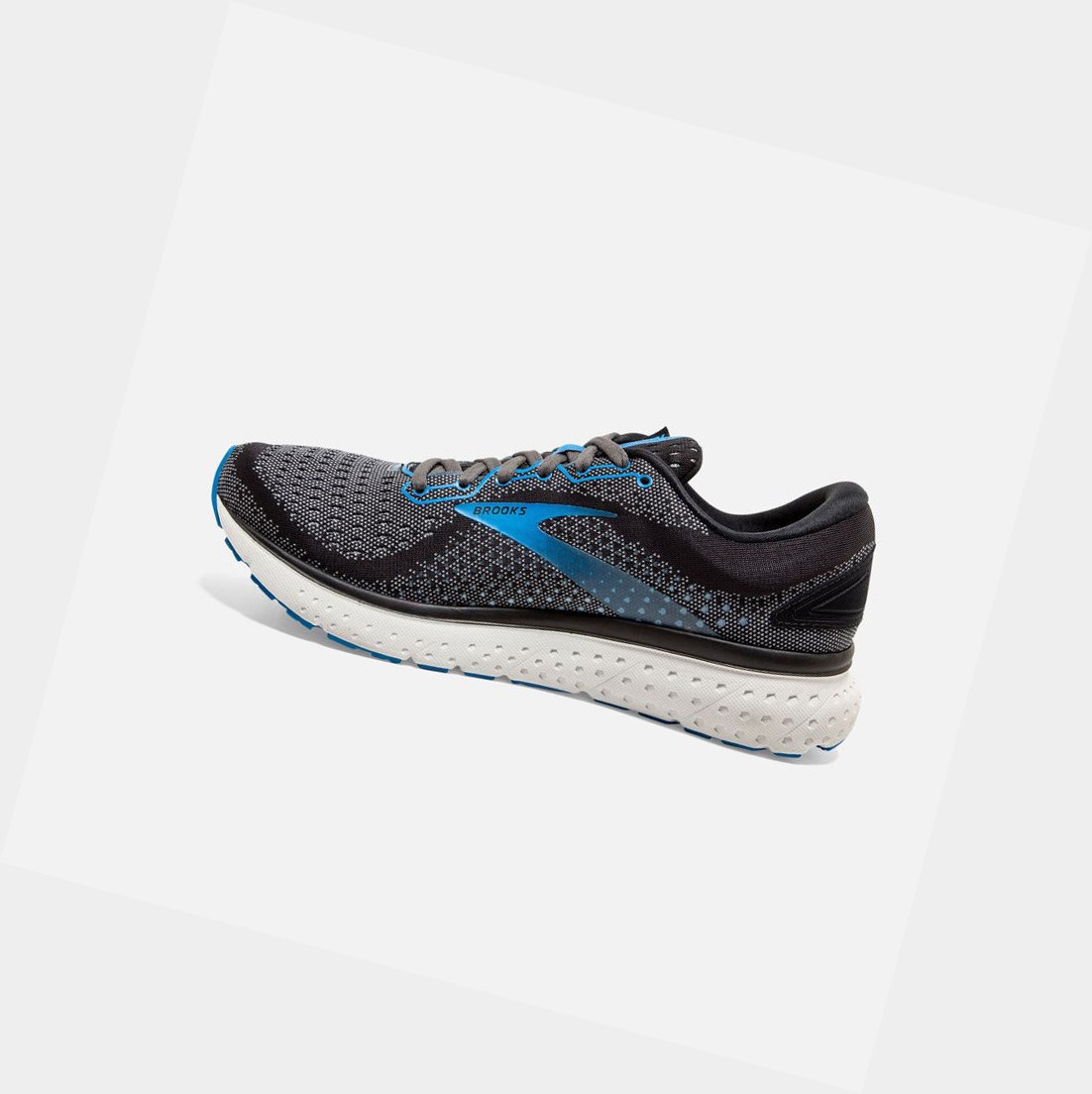 Chaussures Running Route Brooks Glycerin 18 Homme Noir Bleu | YKBF74851