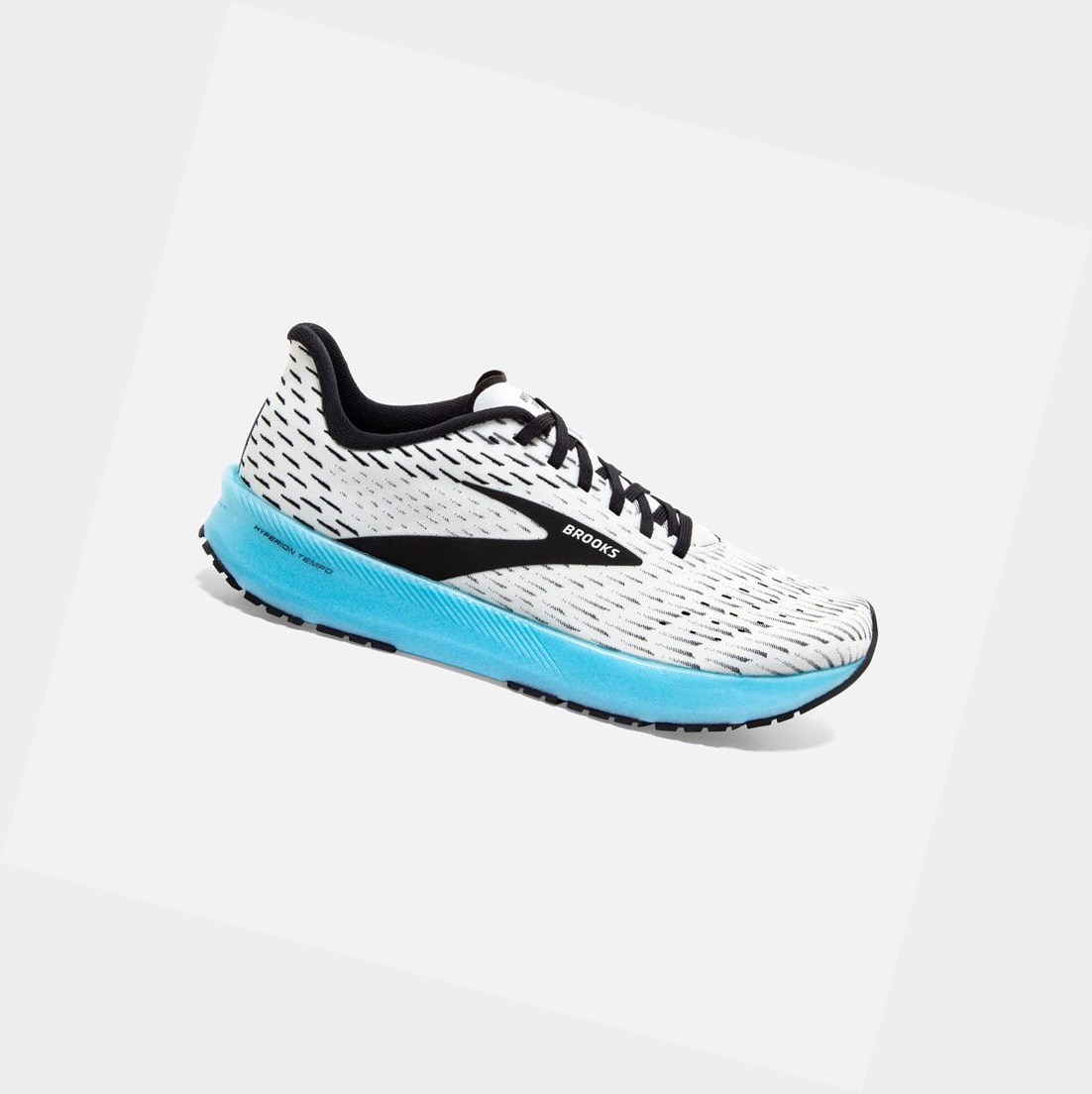 Chaussures Running Route Brooks Hyperion Tempo Femme Blanche Noir | RJPE63098