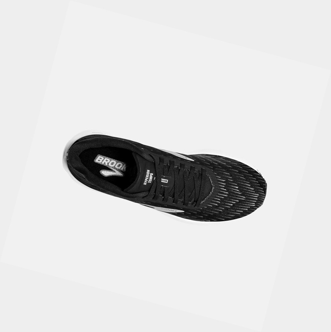 Chaussures Running Route Brooks Hyperion Tempo Homme Noir Argent Blanche | SWCY57830