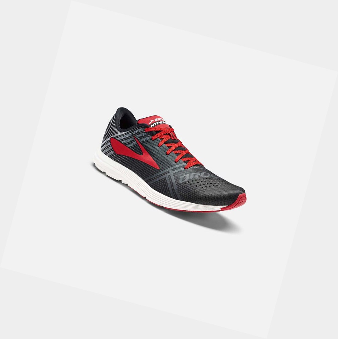 Chaussures Running Route Brooks Hyperion Homme Noir Blanche | YRKU85021