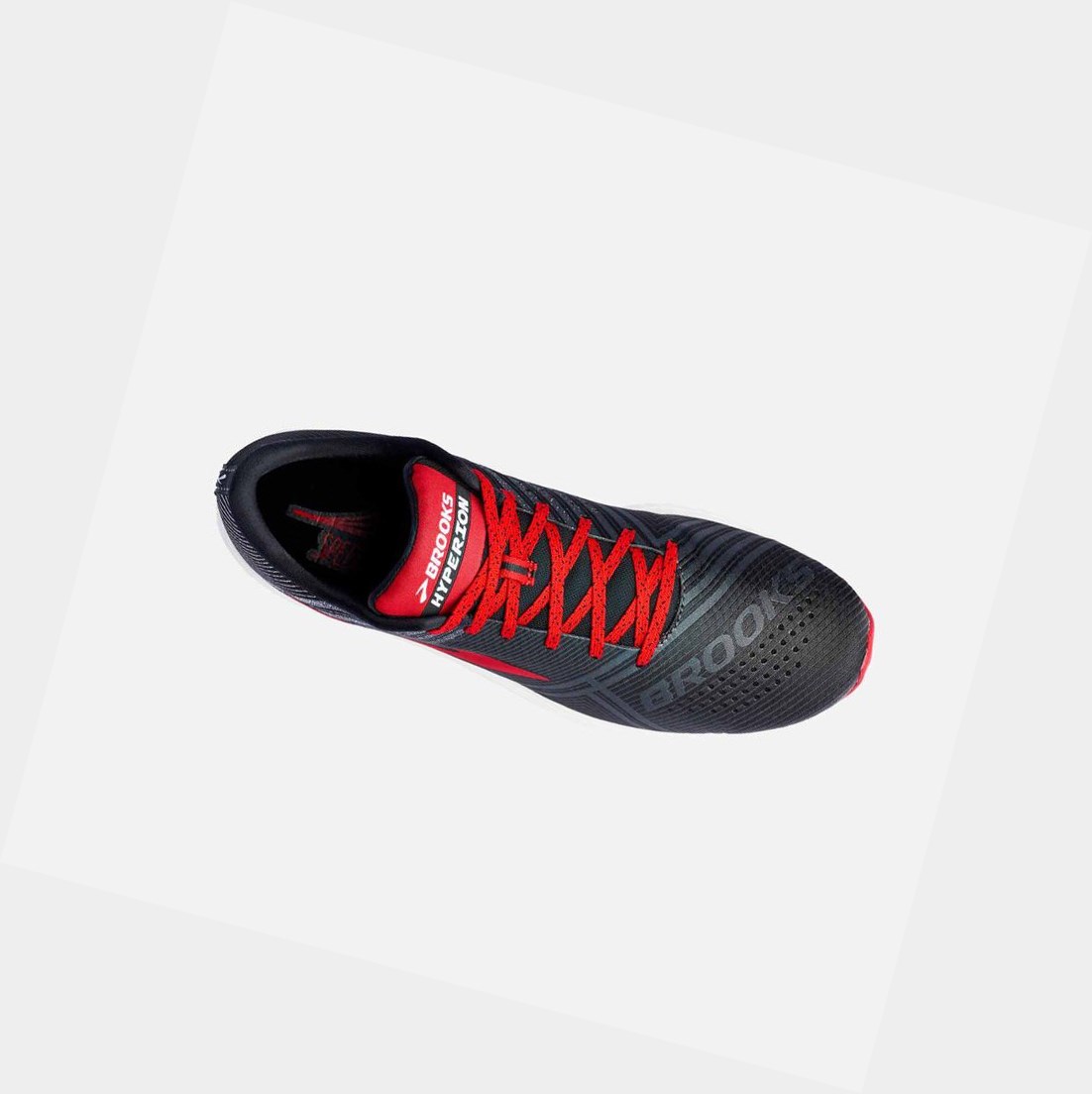 Chaussures Running Route Brooks Hyperion Homme Noir Blanche | YRKU85021
