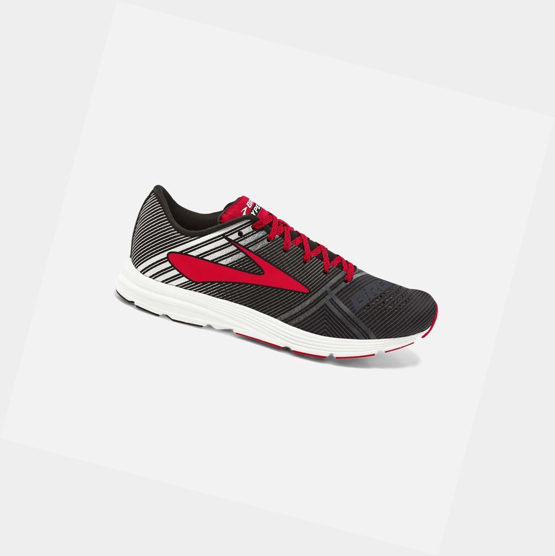 Chaussures Running Route Brooks Hyperion Homme Noir Blanche | YRKU85021