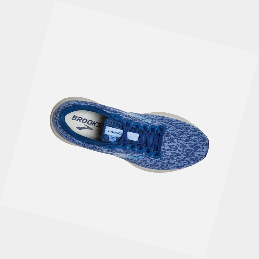 Chaussures Running Route Brooks Launch 7 Femme Bleu Bleu | ARMO10648