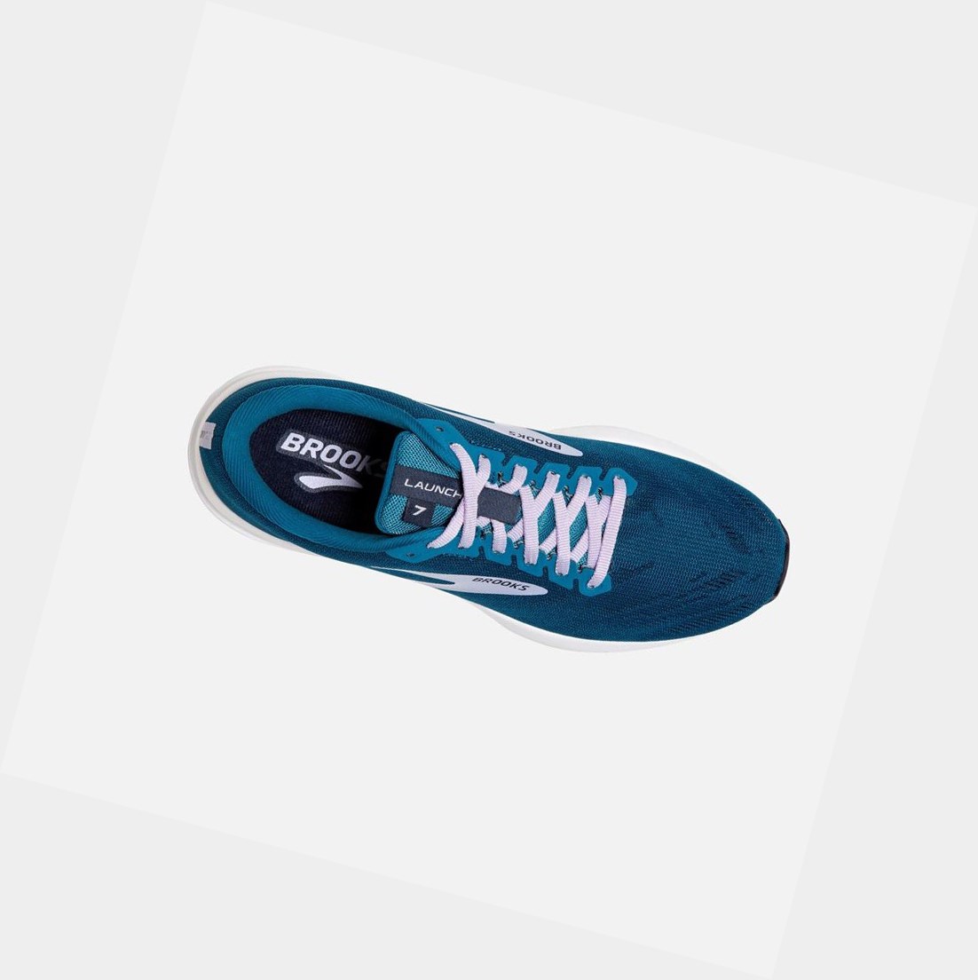Chaussures Running Route Brooks Launch 7 Femme Bleu Violette | CBWU98507