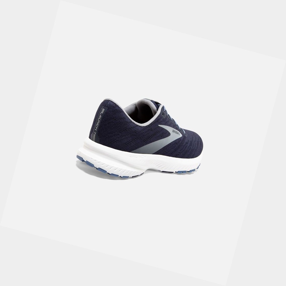 Chaussures Running Route Brooks Launch 7 Homme Grise Blanche | GMWT68073