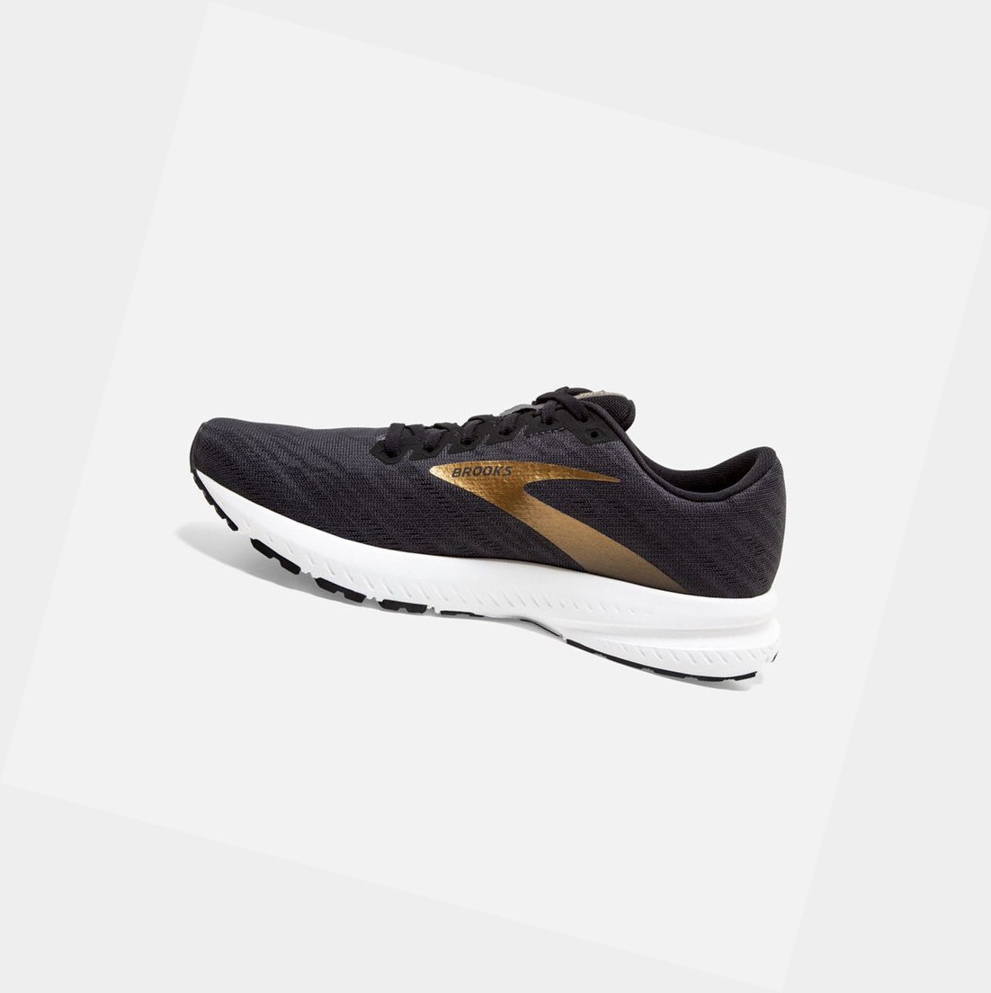 Chaussures Running Route Brooks Launch 7 Homme Noir Doré | GQBC65439