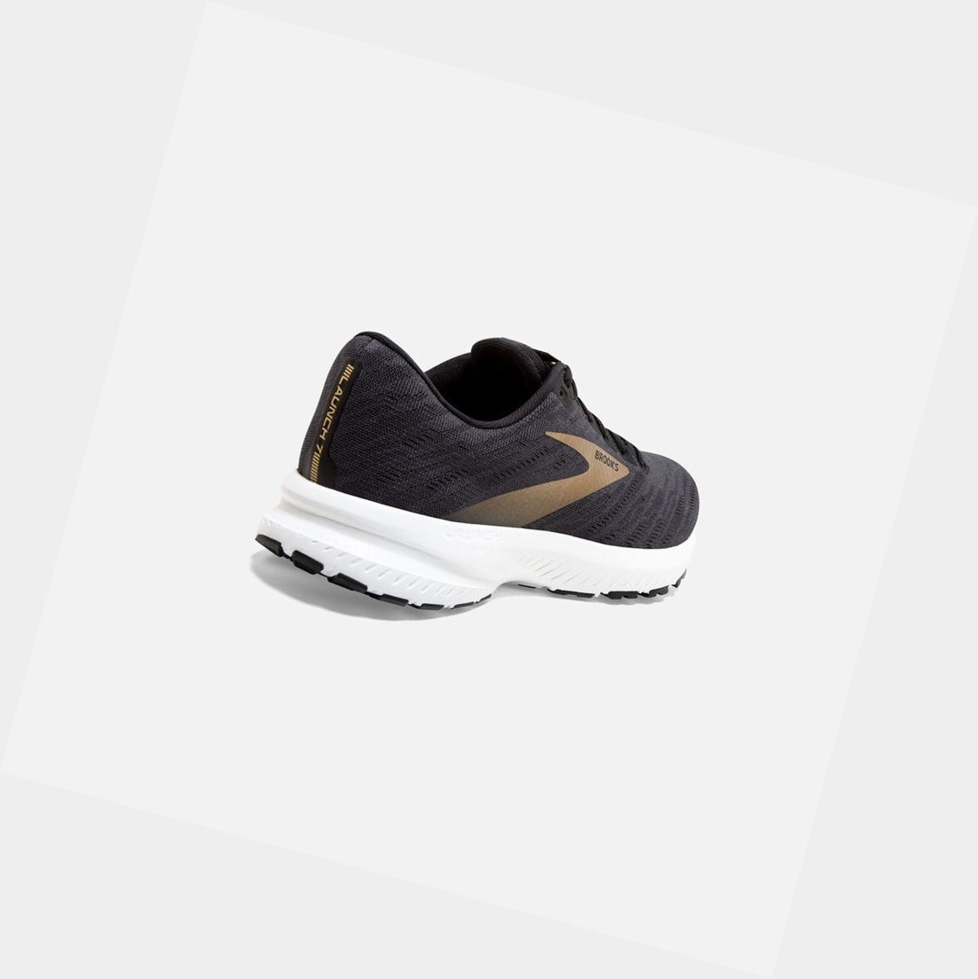 Chaussures Running Route Brooks Launch 7 Homme Noir Doré | GQBC65439