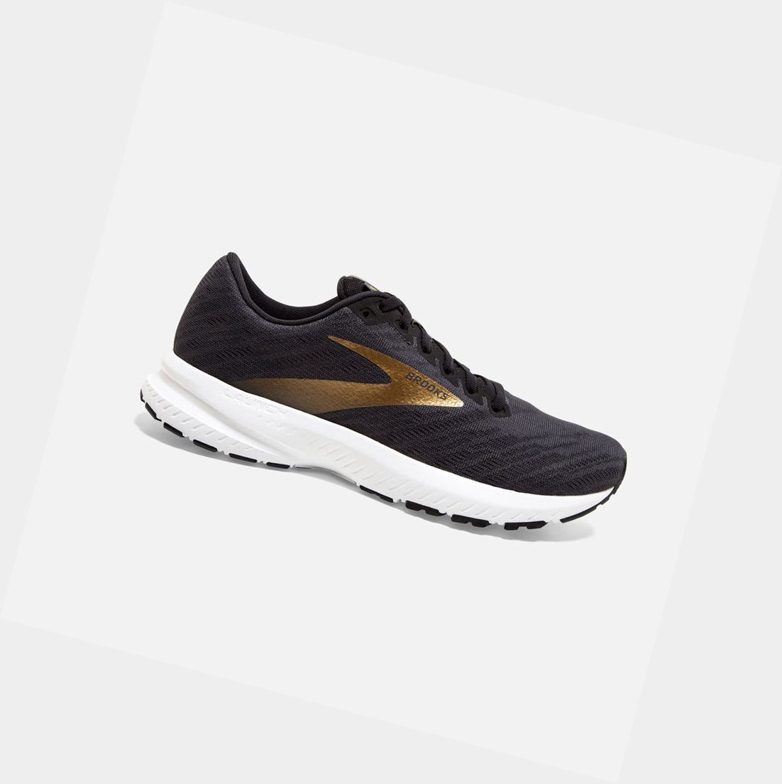 Chaussures Running Route Brooks Launch 7 Homme Noir Doré | GQBC65439
