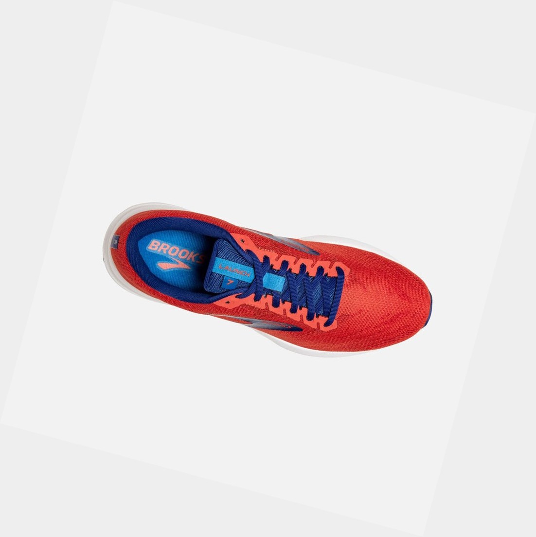 Chaussures Running Route Brooks Launch 7 Homme Rouge | HGTQ38265
