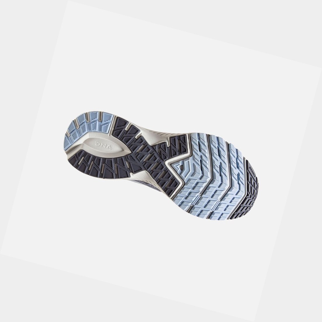 Chaussures Running Route Brooks Launch 7 Femme Grise Bleu | MKIG87459
