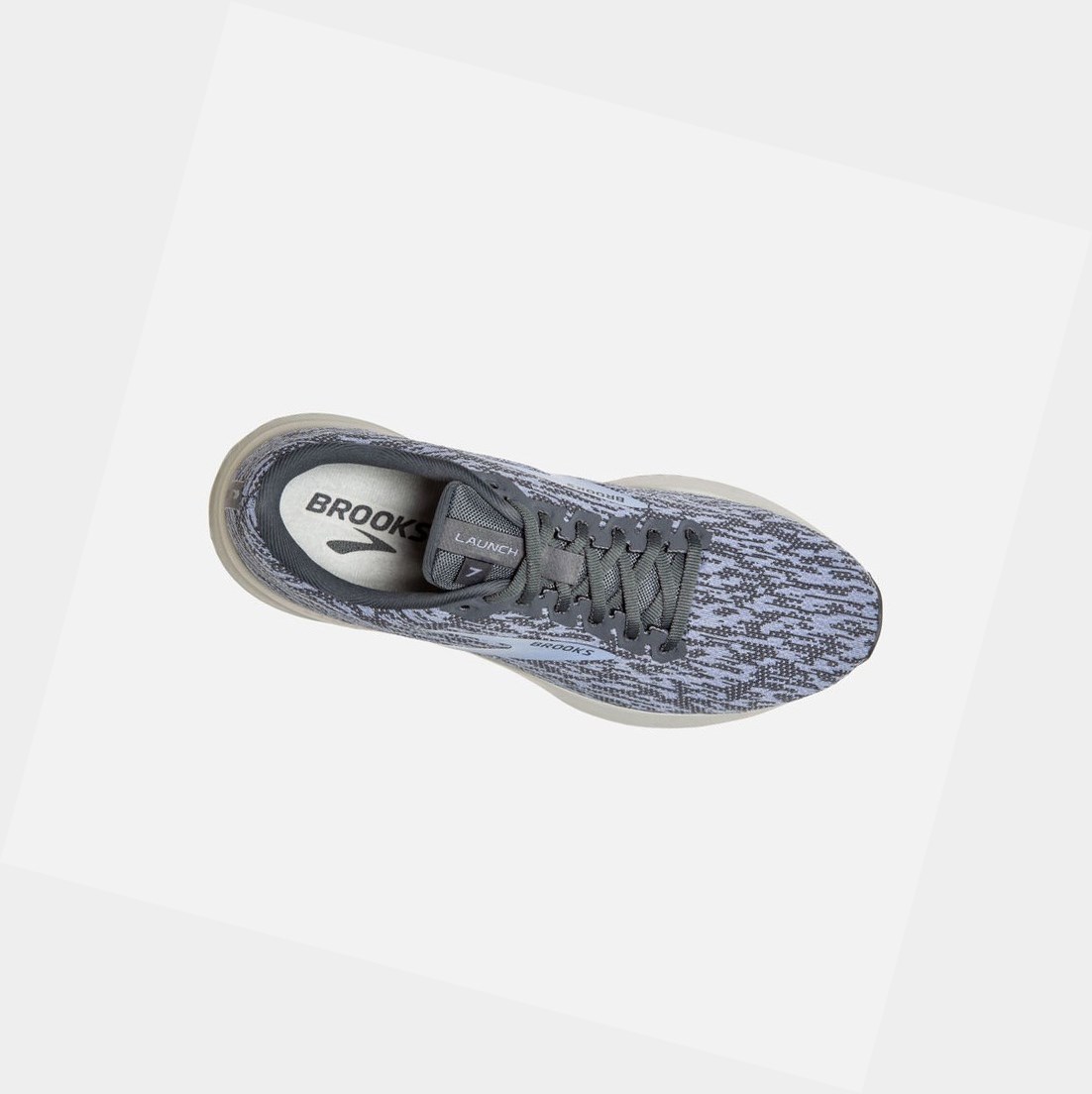Chaussures Running Route Brooks Launch 7 Femme Grise Bleu | MKIG87459