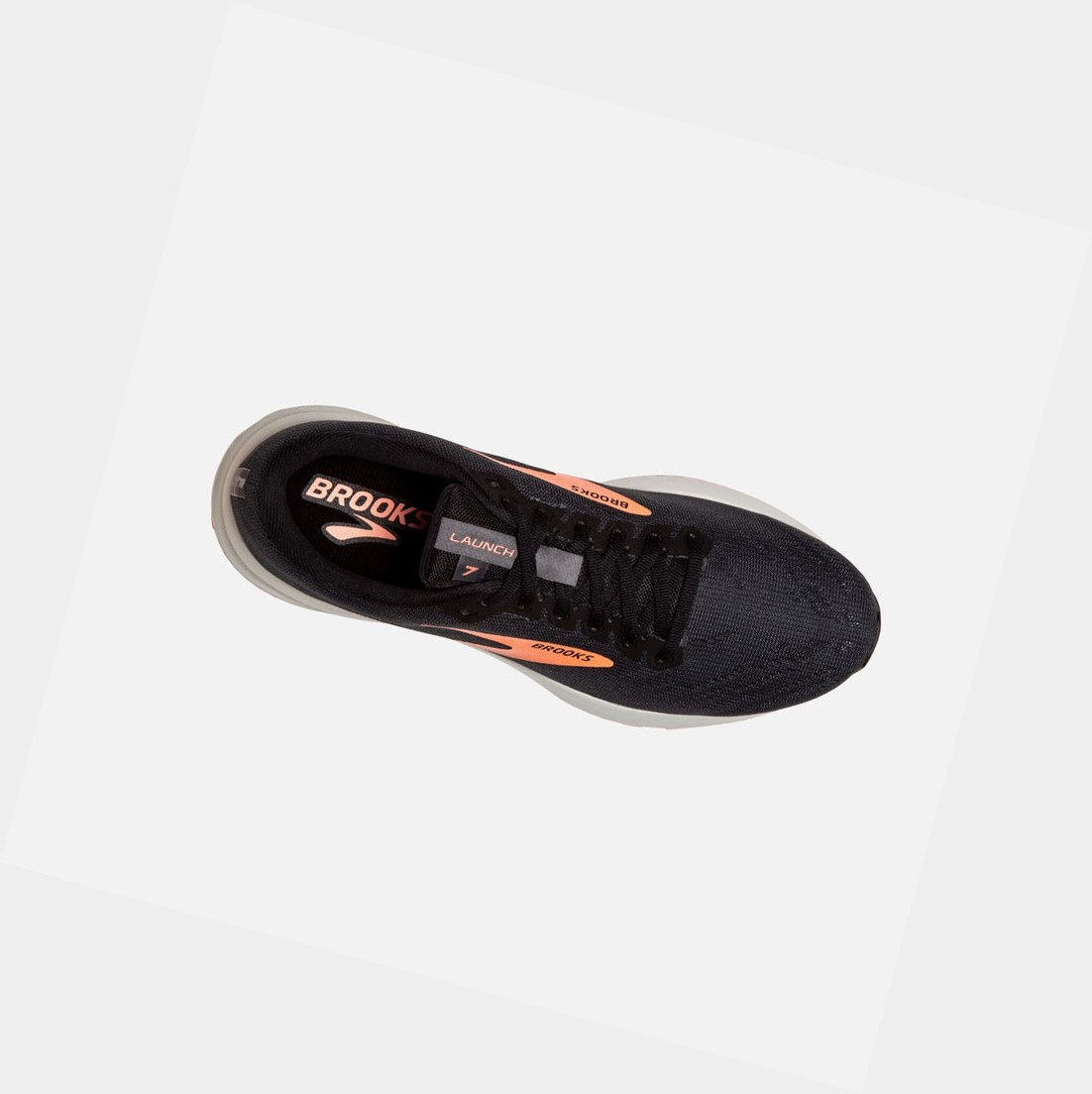 Chaussures Running Route Brooks Launch 7 Femme Noir | RADU27830