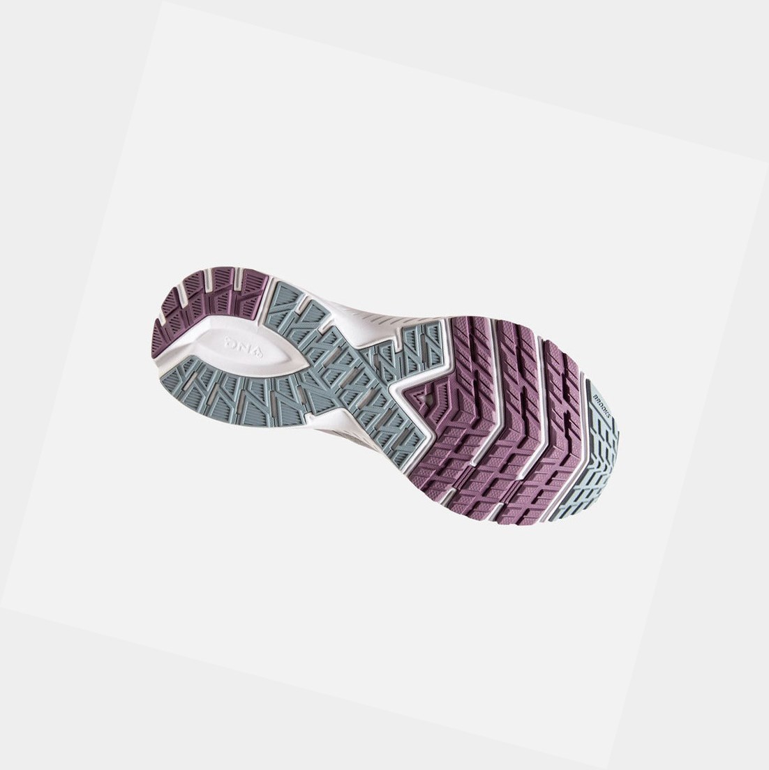 Chaussures Running Route Brooks Launch 7 Femme Antarctica / Lead / Grape | XPBS15079