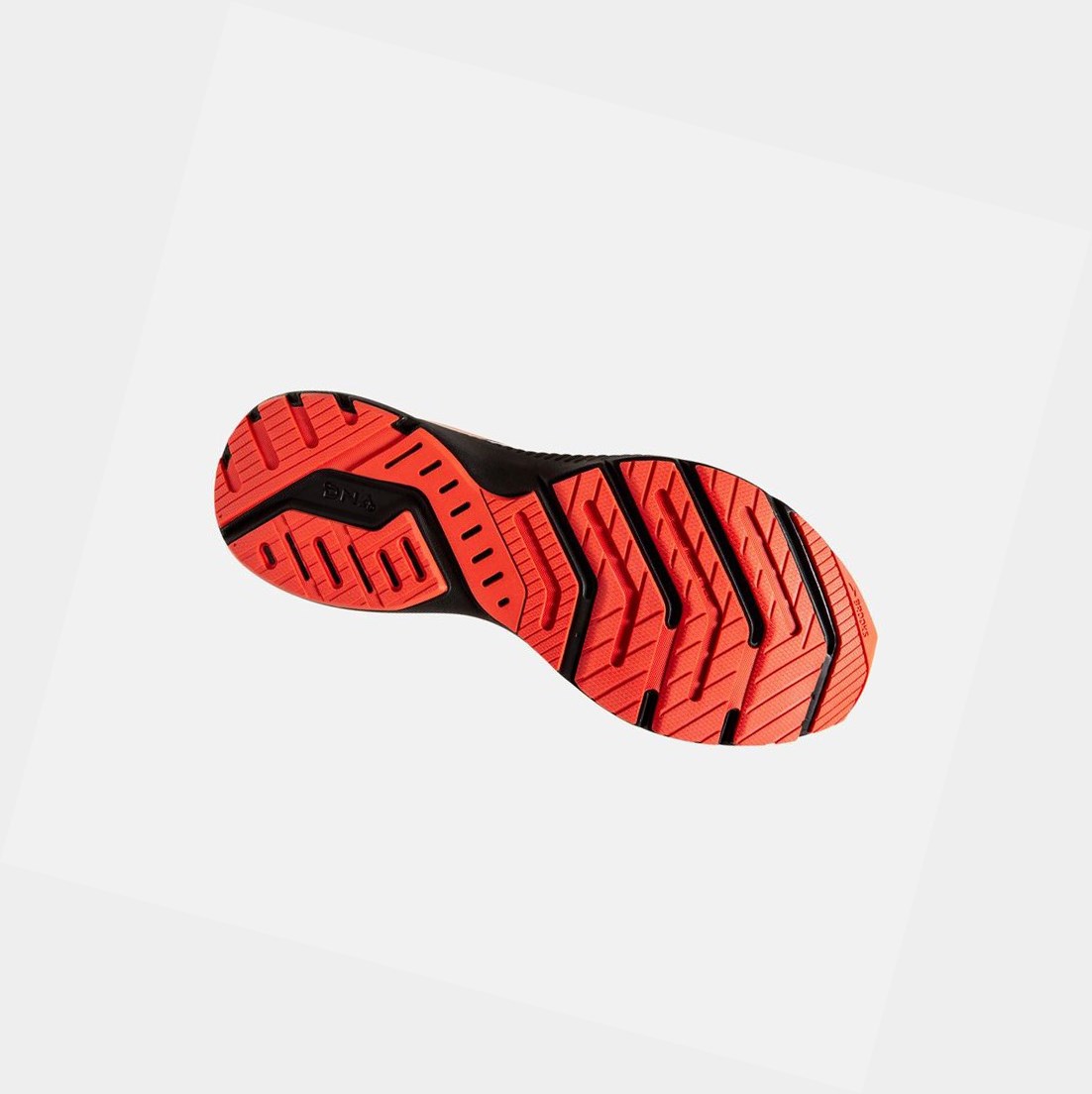 Chaussures Running Route Brooks Launch 8 Homme Blanche Noir Rouge | AZSJ96523