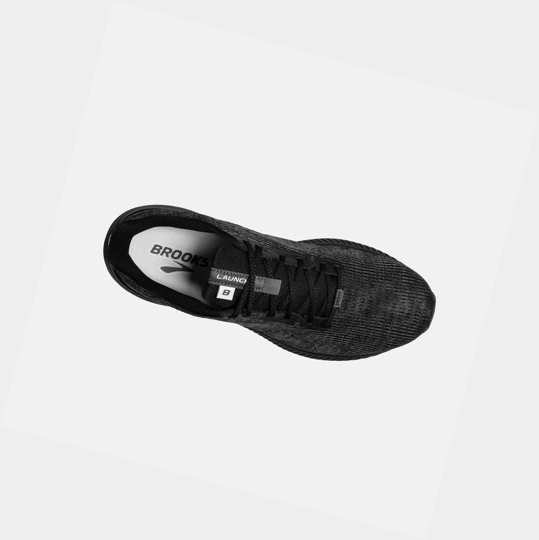 Chaussures Running Route Brooks Launch 8 Homme Noir Grise | GVIH20741