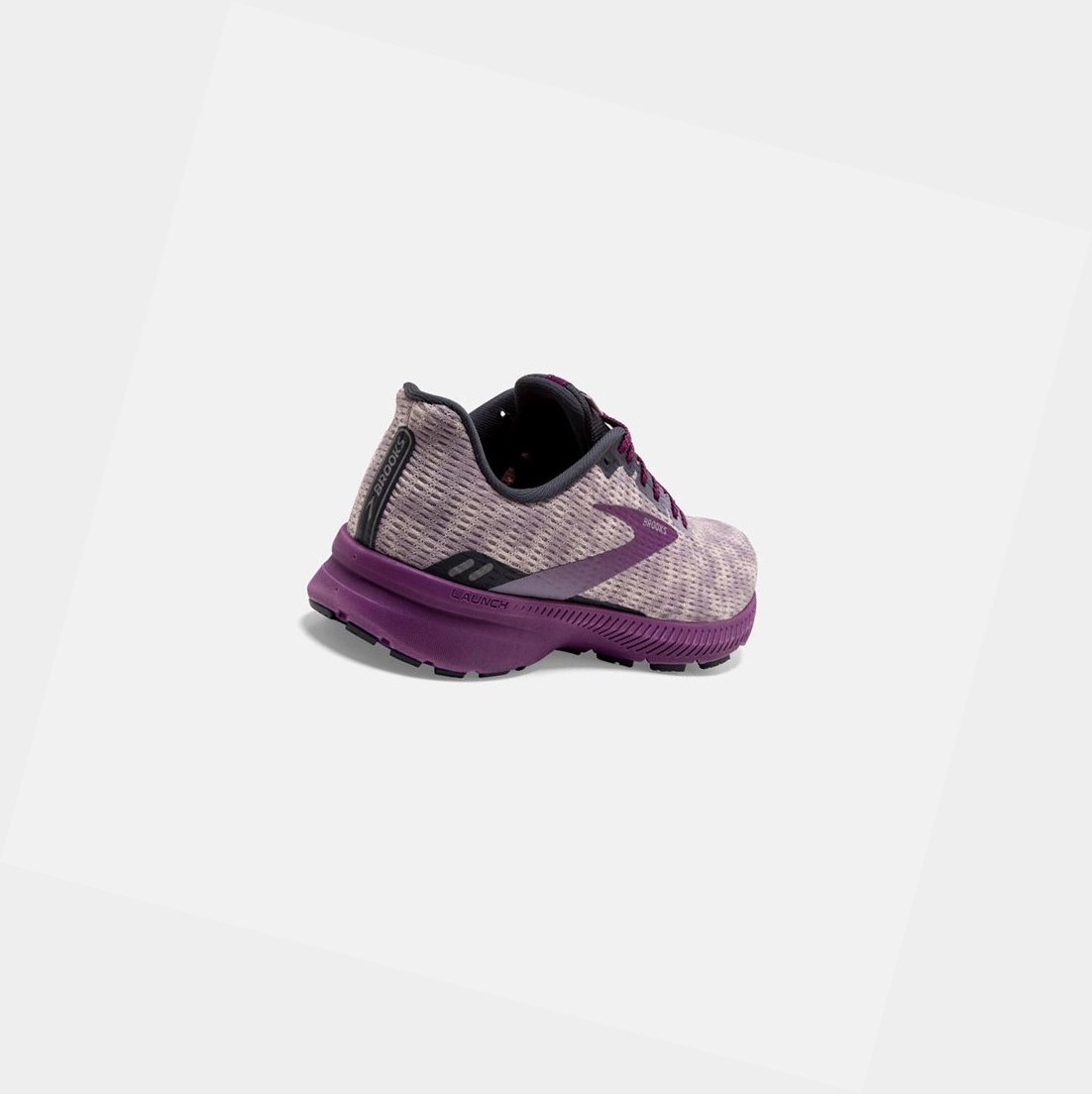 Chaussures Running Route Brooks Launch 8 Femme Iris / Ombre / Violet | HYEC87541