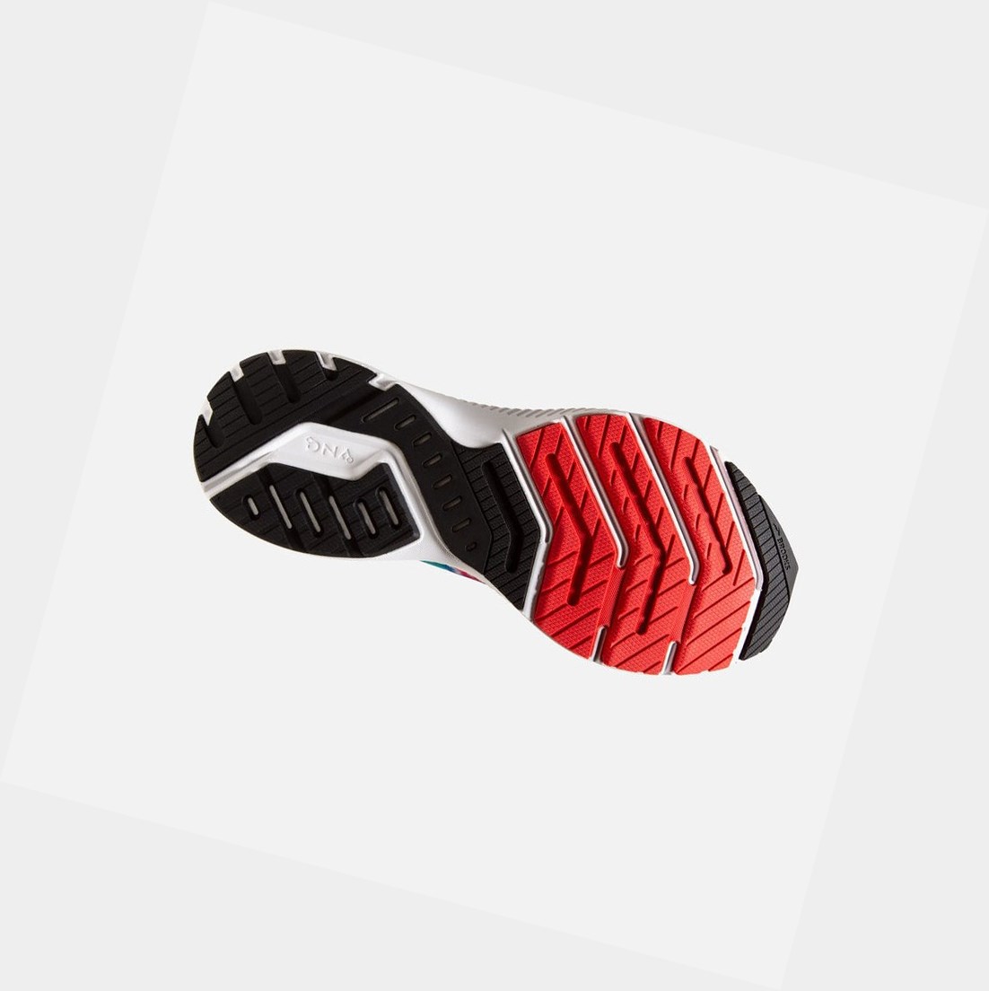 Chaussures Running Route Brooks Launch 8 Homme Noir Rouge | MFAH42319