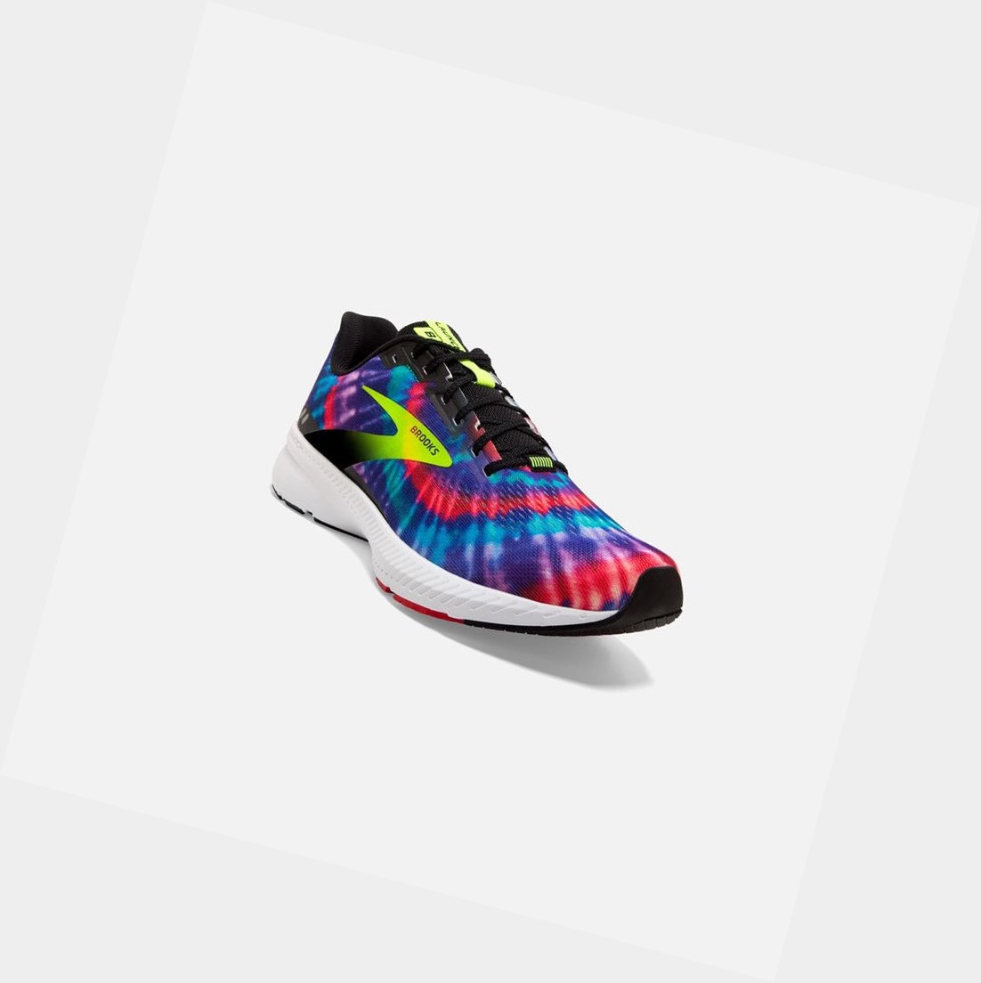 Chaussures Running Route Brooks Launch 8 Homme Noir Rouge | MFAH42319
