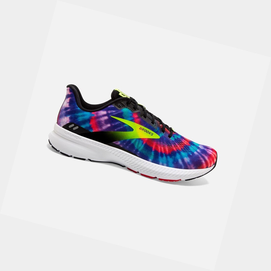 Chaussures Running Route Brooks Launch 8 Homme Noir Rouge | MFAH42319