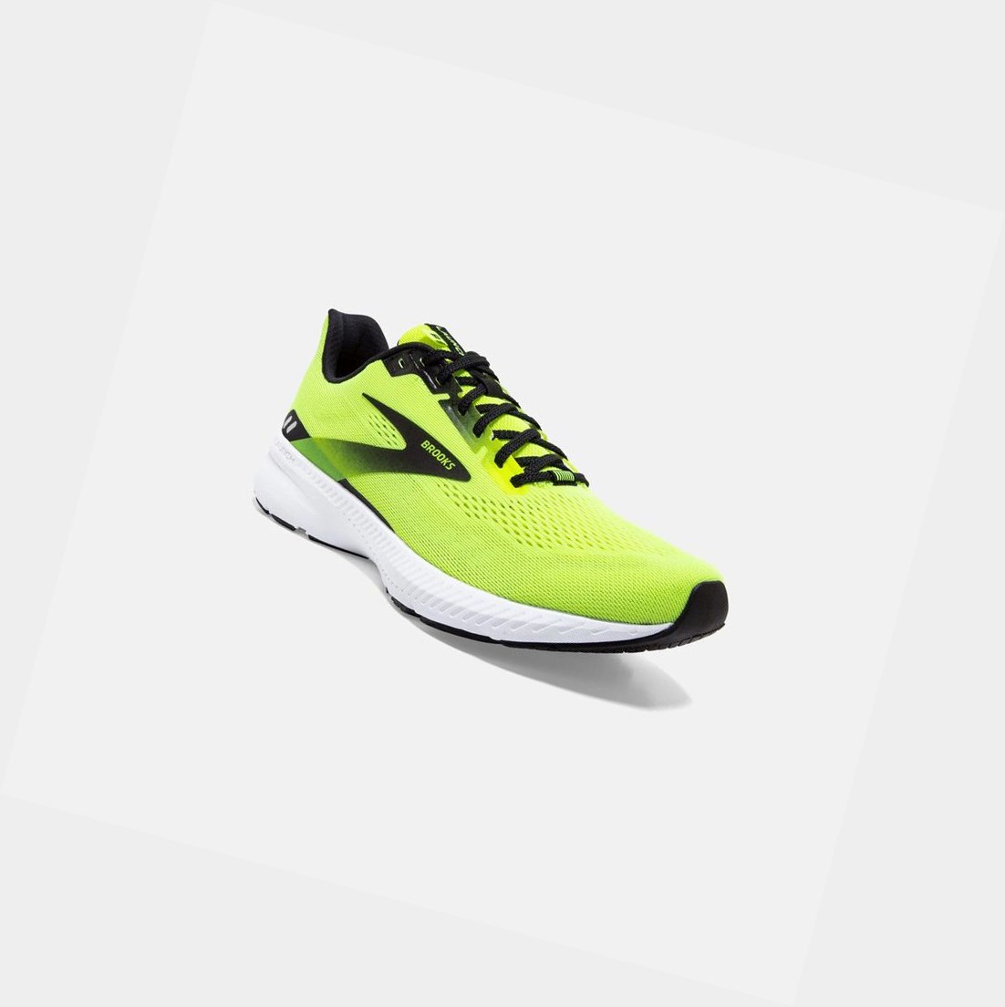 Chaussures Running Route Brooks Launch 8 Homme Noir Blanche | PGYX34507