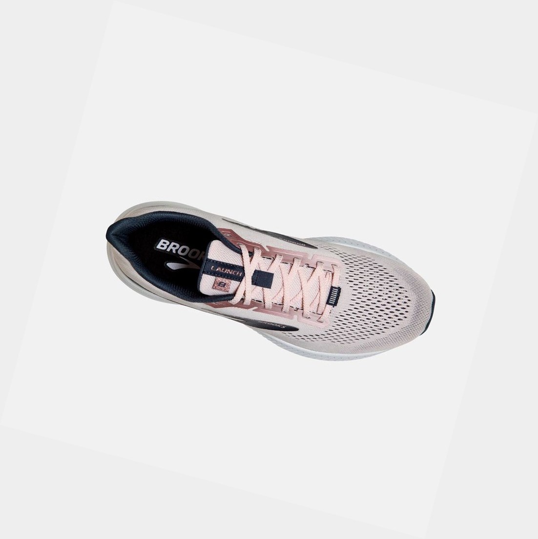 Chaussures Running Route Brooks Launch 8 Femme Primrose / Ombre / Metallic | PNHR35264