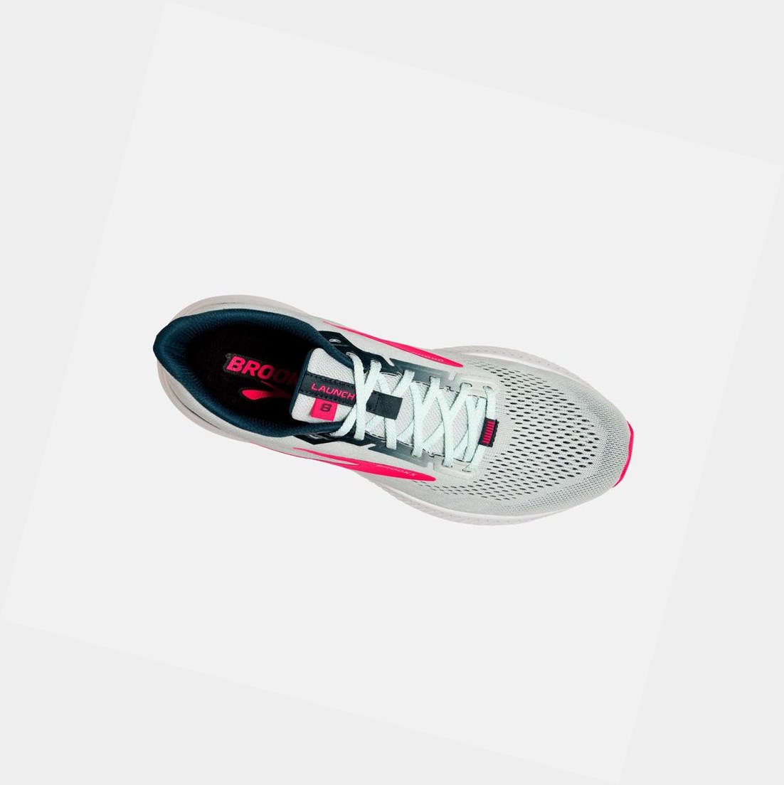 Chaussures Running Route Brooks Launch 8 Femme Bleu Marine Rose | QBXZ01583
