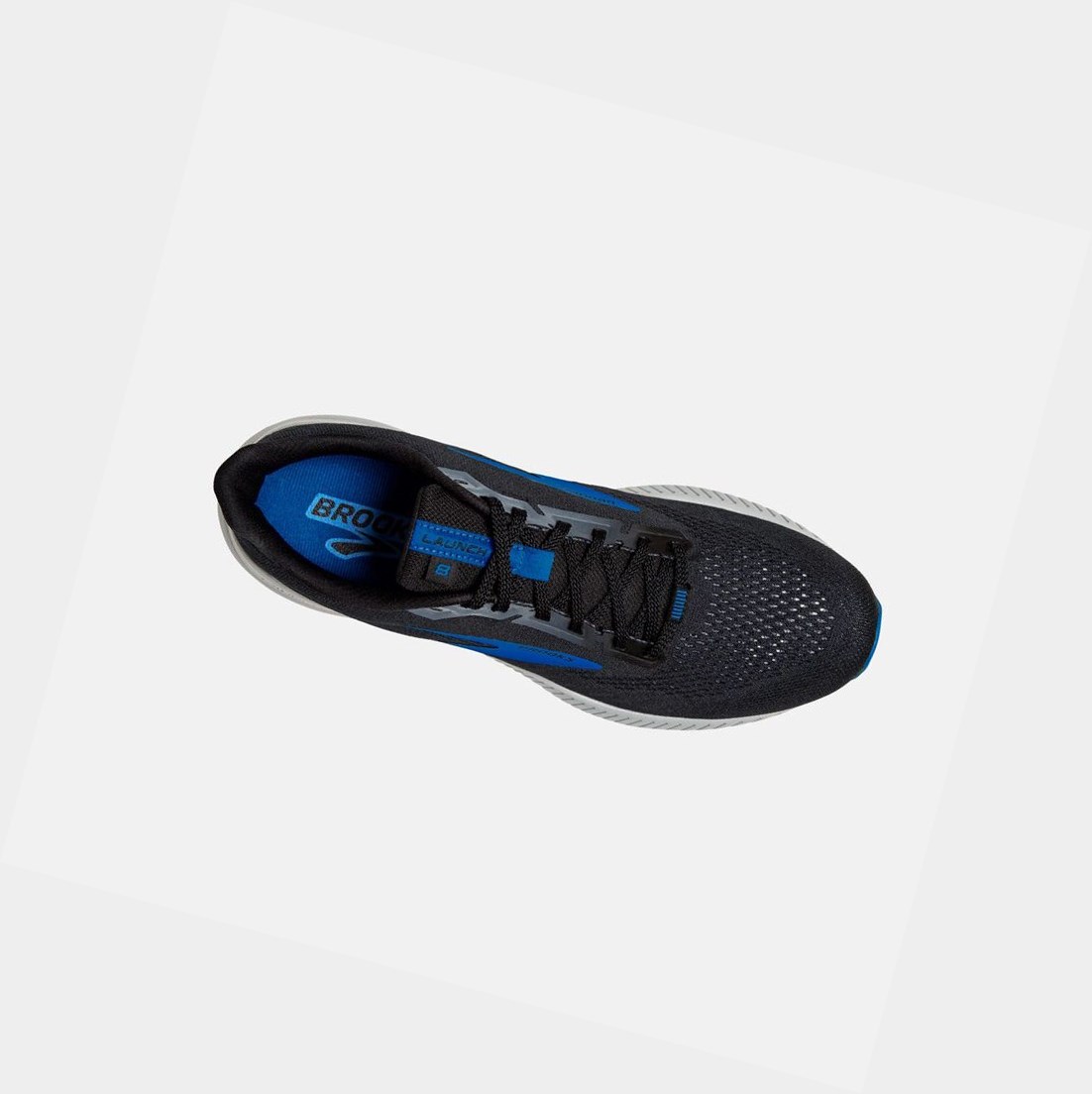 Chaussures Running Route Brooks Launch 8 Homme Noir Grise Bleu | WUDV03586