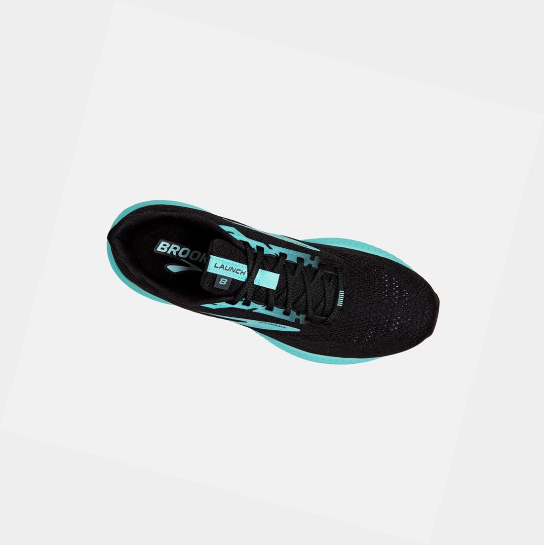 Chaussures Running Route Brooks Launch 8 Femme Noir Bleu | YFVO63278