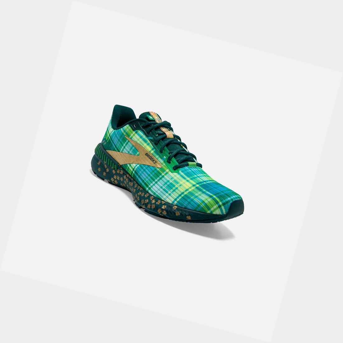 Chaussures Running Route Brooks Launch GTS 8 Femme Vert Doré Noir | HRMI29043