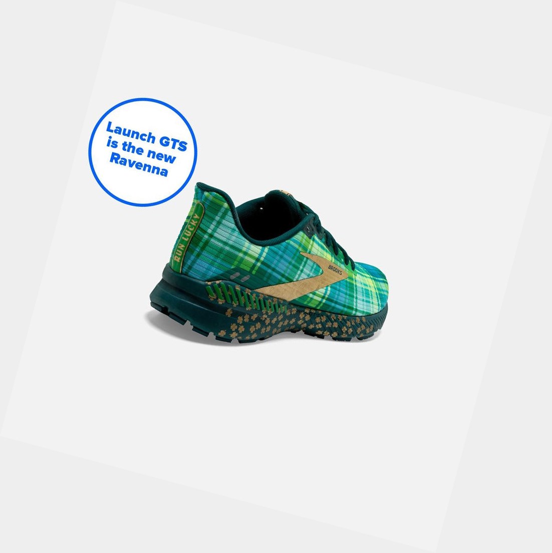 Chaussures Running Route Brooks Launch GTS 8 Homme Vert Doré Noir | JIMG64832