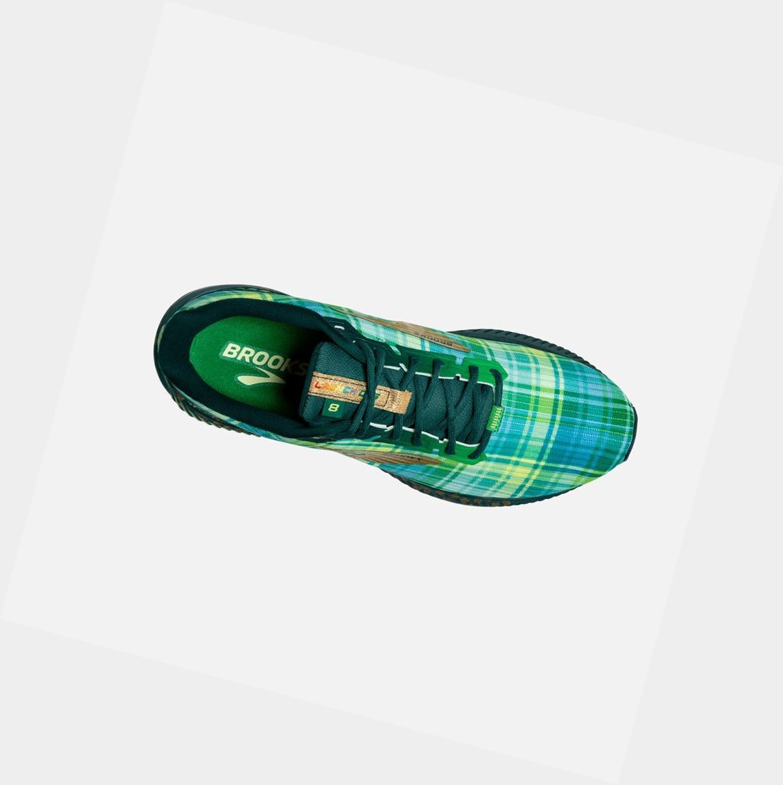 Chaussures Running Route Brooks Launch GTS 8 Homme Vert Doré Noir | JIMG64832