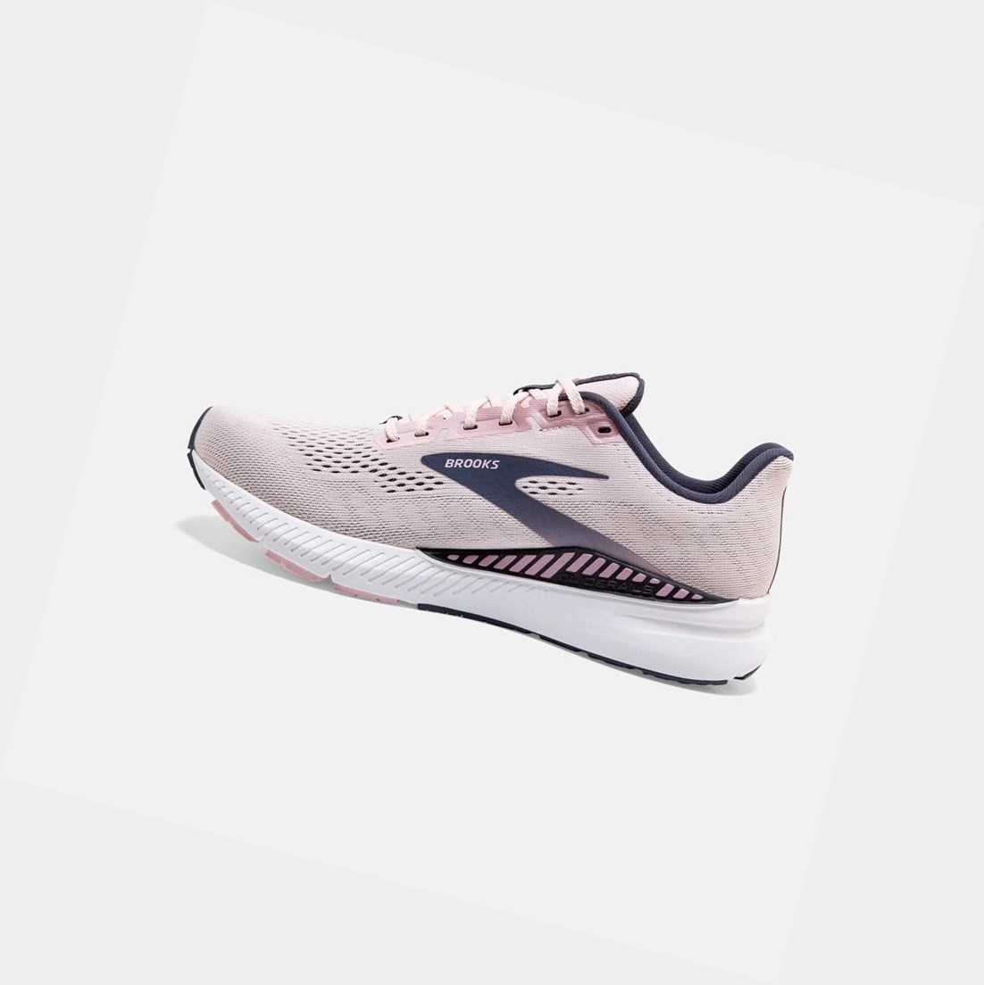 Chaussures Running Route Brooks Launch GTS 8 Femme Primrose / Ombre / Metallic | WQNU76152