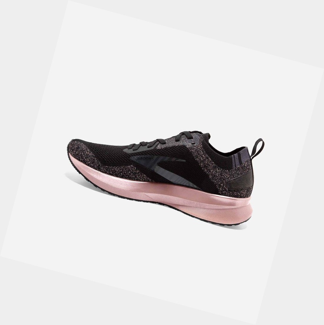 Chaussures Running Route Brooks Levitate 4 Femme Noir Rose Doré | ABGW79483