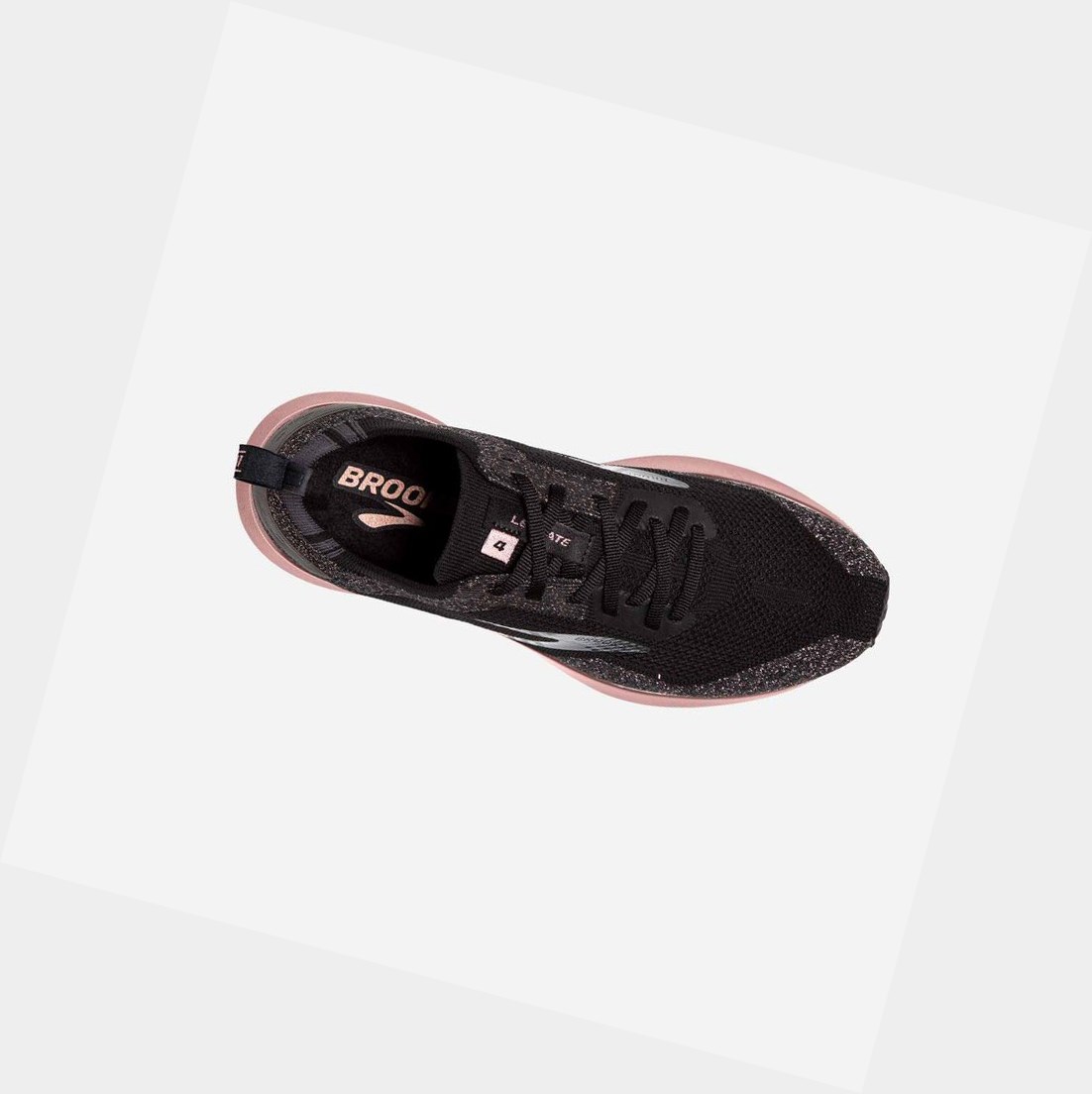 Chaussures Running Route Brooks Levitate 4 Femme Noir Rose Doré | ABGW79483